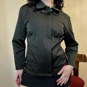 Vintage InWear Dark Grey Sport Jacket Womens 8 Lightweight  Gorpcore 90s